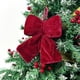 thumbnail image 5 of Lunxisen 3 Pcs Velvet Ribbon Bows Christmas Tree Decorations,Xmas Ornaments for Tree Home Party Front Door Wreath Garland Holiday Decor(M), 5 of 8