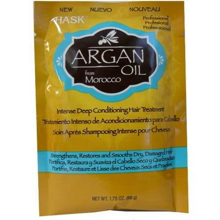 Hask Argan Oil From Morocco, Intense Deep Conditioning Hair Treatment, 1.75 oz (Pack of 6)