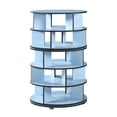 thumbnail image 4 of Kings Brand Furniture - 5-Tier Rotating Shoe Rack, 360° Revolving Lazy Susan Spinning Shoe Rack Tower Storage Organizer for Closet Entryway Bedroom Hallway, Blue, 4 of 6