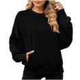 thumbnail image 2 of Cilsoka Womens Oversized Hoodie Plus Size Sweatshirts for Women Red Womens Pullover Sweatshirts Graphic Womens Tops Casual V Neck My Orders past Orders, 2 of 6