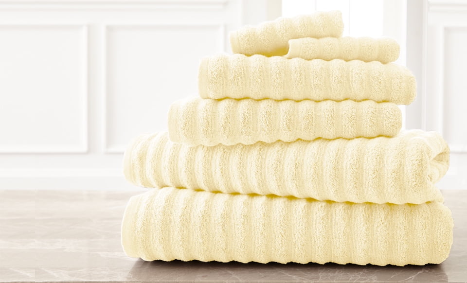 Amrapur Overseas 6-Piece Ultra Soft 700GSM 100% Turkish Cotton Towel Set White