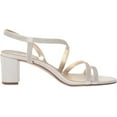 thumbnail image 2 of Naturalizer Women's Vanessa2 Strappy Heeled Sandals White Satin 11W, 2 of 5