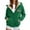 Green, variant on Bibifish Womens Graphic Fleece-Lined Hoodies "Brooklyn New York" Full Zip Hoodies Side Pockets Relaxed Fit Casual Daily Outerwear For Ladies