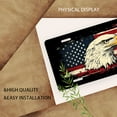 thumbnail image 3 of effect Eagle and Flag Front License Plate, Funny Standard Plates Personalized Novelty Decorative For Men/Women/Boys/Girls Car 6×12 Inch, 3 of 7