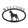 thumbnail image 2 of Village Wrought Iron WEL-244-S Welcome Sign-Plaque - Boxer - Dog, 2 of 3