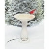 Allied Precision 20" Heated Birdbath with Pedestal Beige