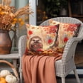 thumbnail image 4 of Outdoor Waterproof Pillow Covers Hedgehog Mushroom Autumn Maple Leaves Throw Cushion Case，Maple Tree Orange Red Pillowcase for Bed,Sofa,Couch, Patio Furniture, 16x16 in, 2Pack Decorative Pillows, 4 of 9