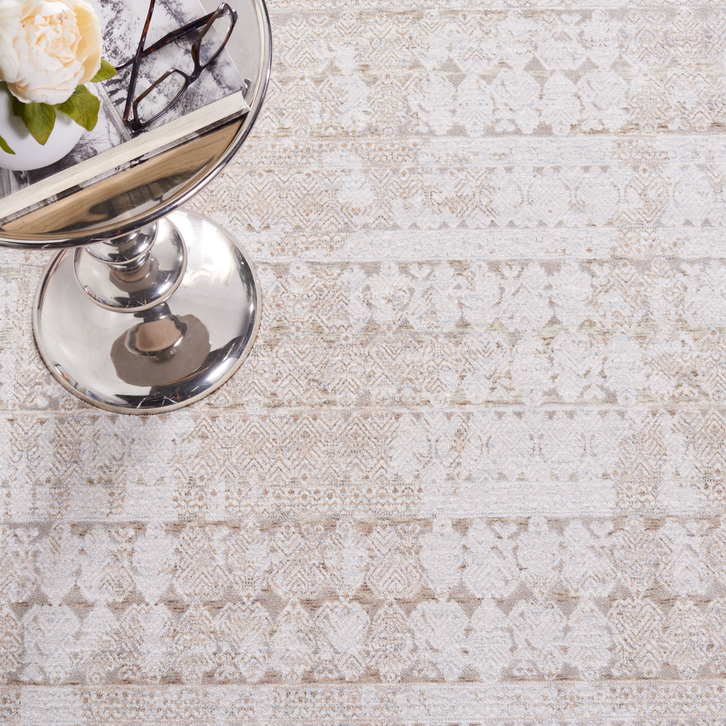 SAFAVIEH Webster Janie Abstract Area Rug, Beige/Grey, 9' x 12'