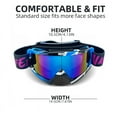 thumbnail image 3 of Purple Motorcross Goggles Riding Ski UV400 Men Motorcycle Glasses MX Cycling For Motocycles Mountain BikesBicycles MX ATV, 3 of 10