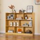 thumbnail image 2 of Songqin 8 Cube Bookcase, Freestanding 3-Tier Open Bookshelf, Modern Storage Display Cabinet, Wood Cube Storage Organizer for Living Room, Kid’s Room, Burlywood, 2 of 18
