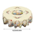 thumbnail image 3 of Sokhug Easter Tablecloth Bunny & Egg Print Waterproof 60x60in For Spring Dining Kitchen Party Decor D, 3 of 5