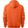 thumbnail image 4 of Qulqfy Orange Mens Hoodie Pullover Henley Cargo Long Sleeve Fall Hooded Casual Sweatshirts Sweatshirts for Men M, 4 of 4