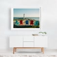 thumbnail image 2 of Seated at Peggy's Cove - Peggys Cove Nova Scotia Canada Photography Lighthouse Coastal Ocean Summer Landscape Beach House Scenic White Framed Wall Art Print 8 x 10 inches, 2 of 3
