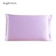 thumbnail image 1 of Funda de almohada de seda de morera Funda de almohada transpirable de 2 lados Funda de almohada de color sólido para la piel del cabello, Morado, 51x36cm kenally HA003379-03, 1 of 7