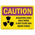 thumbnail image 1 of Signe de Radioactivité OSHA - Zone de Rayonnement Uniquement Lorsque les Rayons X avec Symbole Décalque Protéger Votre Entreprise, Site de Travail, Entrepôt Fabriqué aux États-Unis, 1 of 1