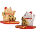 thumbnail image 4 of Lucky Cat Solar Powered Mini Size Bring In Wealth And Treasuredurable Lucky Cat For Car Bedroom Office(), 4 of 5