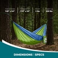 thumbnail image 3 of Bliss Hammocks Hammock in a Bag with Carabiner Hooks and Tree Straps, Mermaid, 3 of 11