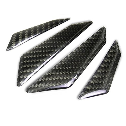 Black Real Carbon Fiber Car Door Edge Guard, 4 Edge Protection Trims