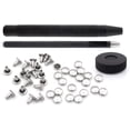 thumbnail image 6 of CRAFTME STUDIO 5mm Double Cap Rivet Setter Tool Kit with Block Anvil, Hole Cutter and 100 Silver Rivets, Leathercraft and DIY Supply, 6 of 9