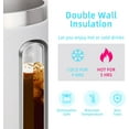 thumbnail image 3 of Volhoply Tasse à Café en Acier Inoxydable Isolée 14oz avec Couvercle en Vrac, Lot de 4, Tasse à Café de Voyage à Double Paroi sous Vide avec Poignée, Gobelets Réutilisables, Tasses de Camping Gardent au Chaud, Cadeaux de Noël (Assortis, 4), 3 of 6