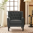 thumbnail image 6 of TEWLOSS Modern Accent Chair Arm Chair for Living Room, Gray, 6 of 11