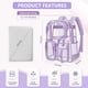 thumbnail image 2 of Mochila transparente Attmu Heavy Duty PVC Transparente Púrpura, 2 of 7