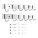 thumbnail image 1 of 2x Percheros de pared con 6 ganchos para colgar en la pared, de acero inoxidable, para cocinas, organizadores, percheros para vestidores y, 1 of 8