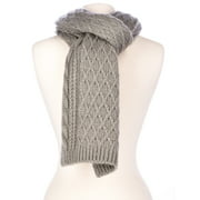 Noble Mount Mens Super-Soft Cable Knit Avalanche Winter Scarf