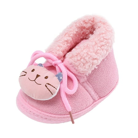

kpoplk Toddler Sock Shoes Baby Girls Boys Warm Shoes Soft Booties Snow Boots Comfortable Shoes Baby Walking Shoes(Pink)