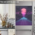 thumbnail image 3 of Yayeee Magnetic Dishwasher Cover for The Front Decoration Home Kitchen Machine Sticker Protector, Night Neon Road, 3 of 6
