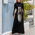 thumbnail image 4 of Vestido largo Quokka vestidos vestidos Ropa de mujer vestido de noche mujer Vestido elegante, 4 of 5