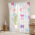 thumbnail image 3 of Homewish Colorful Bow Knot Black Out Curtains,Princess Cartoon Bowtie Curtains Pack of 2 (42x63 Each),Multicolor Bowknot Bedroom Curtains For Kids,Luxury Bedroom Decor, 3 of 6