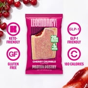 Legendary Foods Gluten Free and Keto Friendly Protein Pastry - Cherry Crumble - 8oz/4ct