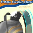 thumbnail image 5 of Grey and Gold Marble Pattern 17" School Backpacks for Teens,Waterproof Oxford Fabric,S-Shape Padded Straps for School,Travel,Hiking,Camping, 5 of 6
