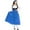 Blue, variant on Womens Medieval Dirndl Dress, Long Sleeve Bavarian Folk Festival Gown Purple M