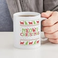 thumbnail image 4 of CafePress - Meowy Christmas - 11 oz Ceramic Mug - Novelty Coffee Tea Cup, 4 of 4