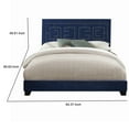 thumbnail image 5 of Acme Furniture Ishiko III Bed in Dark Blue Velvet, Queen, 5 of 5