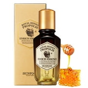 SKINFOOD Royal Honey Propolis Enrich Essence - 63% Black Bee Propolis 10% Royal Jelly Extract - Propolis Serum for Skin - Royal Face Toner - 1.69 Fl. Oz. (50mL)