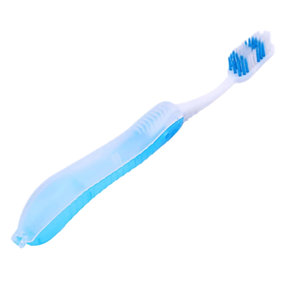 6 Pack Travel Folding Toothbrush Medium Bristle Camping Toothbrush Bulk 