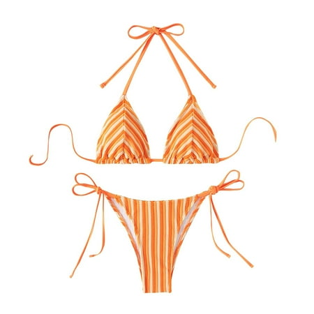 two piece swimsuit clearance sale Bikini with Full Coverage Bottom High Waist One Piece Swimsuit Trendy Bathing Suit for Women Teens Swimsuits 2 Piece