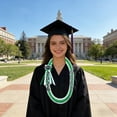 thumbnail image 6 of Class of 2026 Graduation Leis Handmade Ribbon Lei Double Braided Necklace with Grad Letters 47 Inch Gold Purple for High School College Graduates Senior Gift, 6 of 7