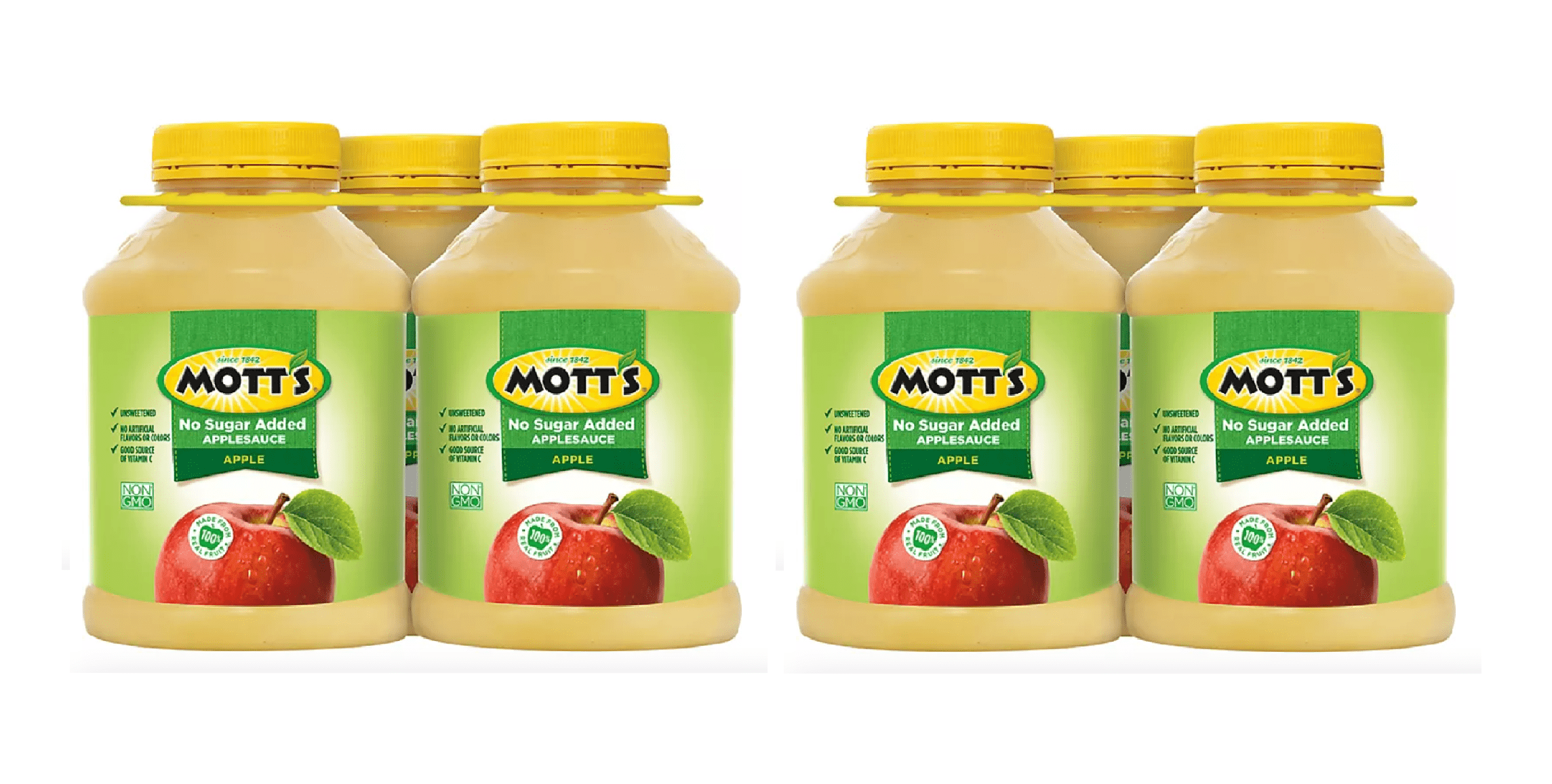 Mott's No Sugar Added Applesauce (46 oz. jars, 3 pk.) 2PK