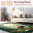 thumbnail image 2 of ODIKA 5'x7' Machine Washable Non-Slip Area Rug, Enchanted Forest Deer High Traffic Rug, Brown, 156605, 2 of 7