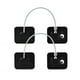 thumbnail image 1 of Cerradura de seguridad para niños, cerradura para refrigerador, 2 cerraduras de seguridad para niños con llaves Sin taladrar Cerraduras de seguridad con cable de acero inoxidable para cajón de, 1 of 8