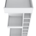 thumbnail image 3 of White Corner Bar Cabinet with Wine Rack and Open Shelf, 3 of 6