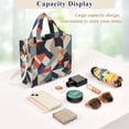 thumbnail image 5 of FORMRS Womens Corduroy Tote Bag Crossbody Shoulder Handbag with Pocket, Geometric Pattern, 5 of 7