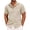 Khaki, variant on WIZUTIZ Mens Short Sleeve Dress Shirts Summer Casual Button Down Shirts Business Shirts Solid Wedding Prom Tops