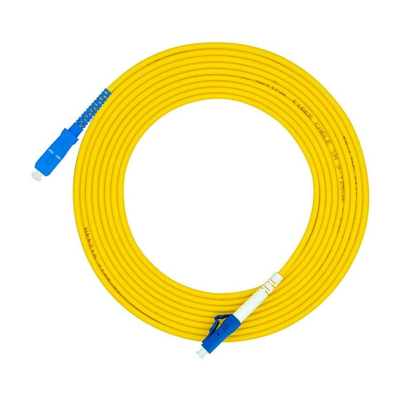 Jeirdus 2 Metros 6 Pies Lc A Sc Cable De Fibra Óptica Puente Cable De Conexión Óptico Simplex Monomodo 9/125 Lc-Sc