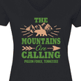 thumbnail image 4 of Inktastic Pigeon Forge Tennessee The Mountains Are Calling Women's V-Neck T-Shirt, 4 of 5