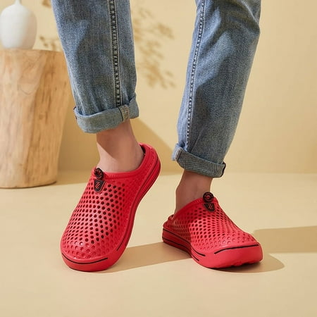 

New Men s Water Shoes Quick Dry Clogs With Drainage Holes Slip-on Closed Toe Sandals Soft Sole Walking Shoes Outdoor Garden Shoes Beach Sandals Water Sandals
